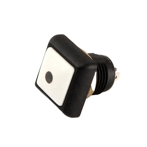 Toowei 12mm Ip67 a prova di acqua bianca a forma di rettangolo interruttore a pulsante con due perni che si aggancano con la luce - Product Image 1