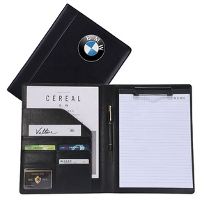 Custom Brand Logo <strong>Notebook</strong> Gift File Folder PU Leather Business <strong>Notepad</strong> Luxury Signing Clipboard for <strong>Memo</strong> - Product Image 1
