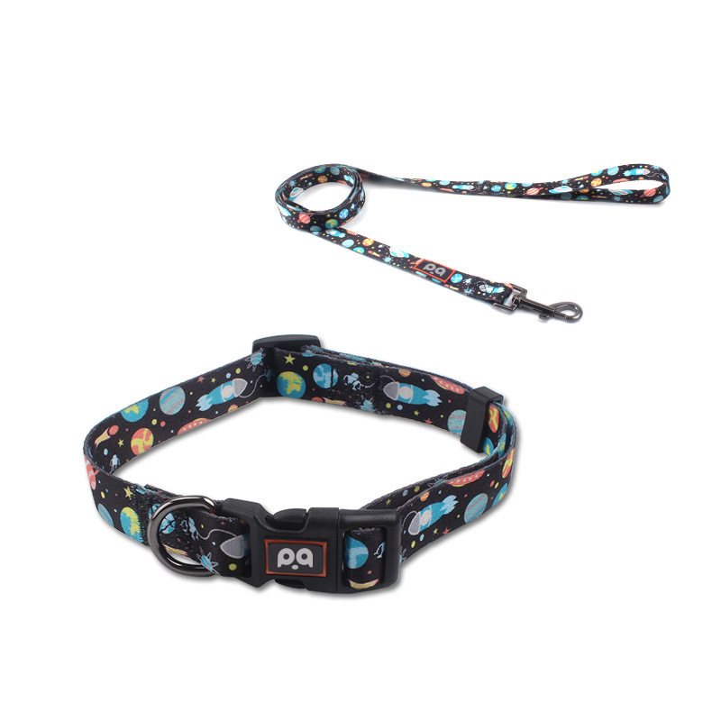 Motif ciel étoilé (collier laisse)