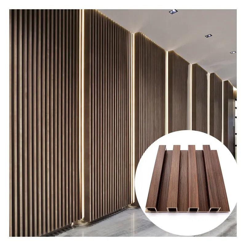 Nhà sản xuất chuyên nghiệp hạt gỗ PVC WPC tấm Tường để trang trí