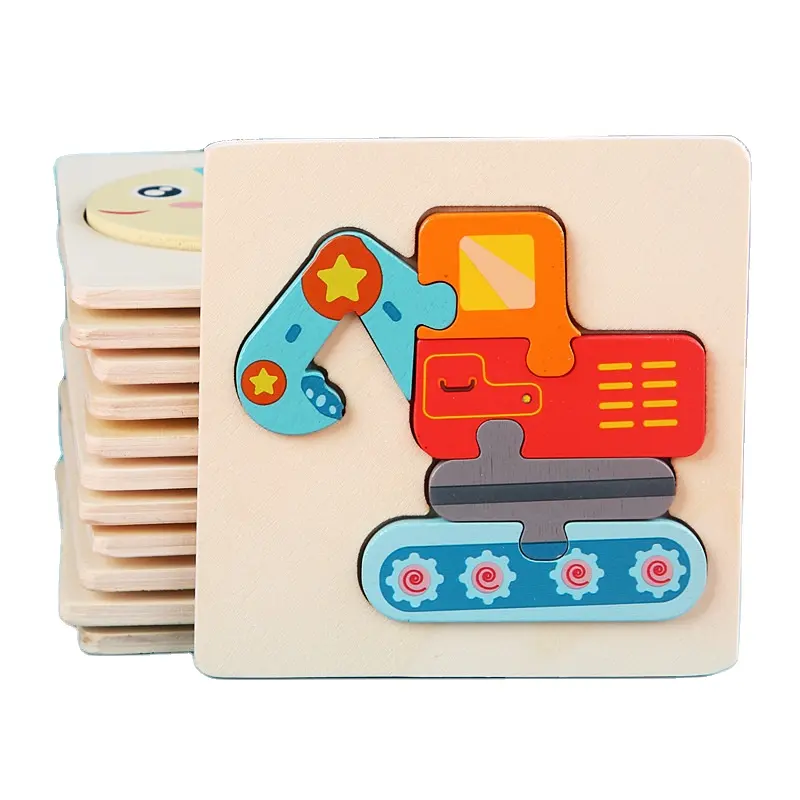 ألعاب تعليمية بتصاميم خشبية ثلاثية الأبعاد رائجة البيع ألعاب مونتيسوري ألعاب خشبية للأطفال