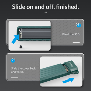 ORICO-USB3.1 Gen2 tip-c 10Gbps M.2 NVMe SSD muhafaza kutusu sabit disk kutusu - Product Image 5