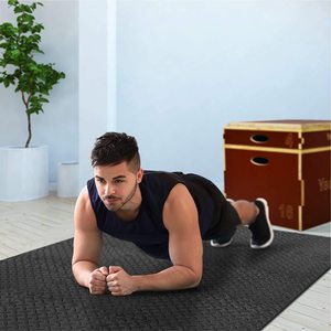 Bulmaca egzersiz matı yarım kalınlığı EVA köpük Inter kilitleme fayans koruyucu spor salonu döşeme için 60x60x1.2cm 24x24x 1/2 inç