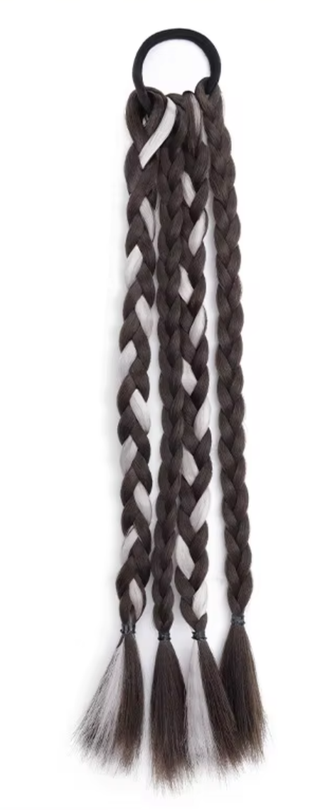 Four strands boxing braids-brown and black-single outfit