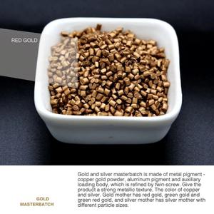 Masterbatch plástico de alta dispersión PP PE con efecto metálico nacarado Color de calidad superior para moldeado y grado de película soplada