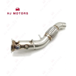 Turbo paslanmaz çelik iniş borusu 2006-2010 BMW X5 E70. N2 için 4.3 "O.D. V-BAND flanş egzoz borusu yükseltme değiştirme - Product Image 2