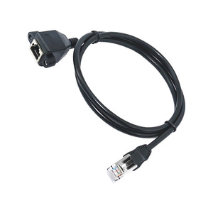 RJ45インターフェイスCat5e LANネットワークイーサネットアダプターケーブル男性女性用ソケットポートねじ通信ケーブル - Product Image 2