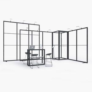 20ft 快速交货贸易展示模块化显示设备展台与内阁 - Product Image 3