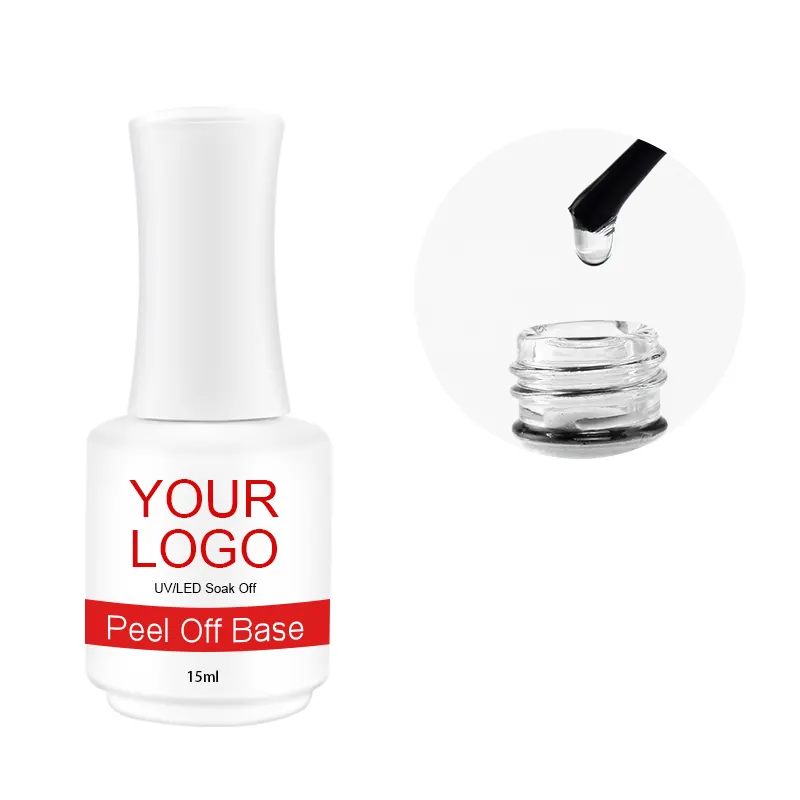 El fabricante Cretech peel off base Air Dry nail art practice Líquido Protector de uñas peel off gel con bajo MOQ y etiqueta personalizada