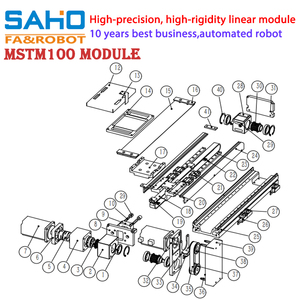 高精度MSTM100 CNCリニアモーションガイドレールスライド同期ベルトドライブ自動システムコアベアリングモーター - Product Image 5