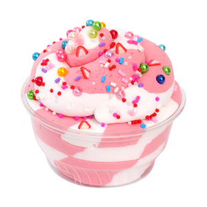 3枚のDIYバタークレイスライムカップケーキ12色のプラスチシンと3つのフルーツアクセサリーユニセックス楽しいモデリングプレイ - Product Image 5