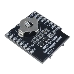 WeMos D1 Mini WiFi kurulu kart yuvası veri kaydedici kalkanı RTC DS1307 Arduino için gerçek zamanlı saat modülü