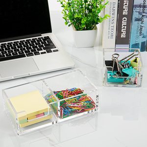 Chú ý chủ lưu ý rõ ràng Acrylic Memo chủ cho bàn tổ chức văn phòng nhà bài Pop Lưu ý Dispenser - Product Image 5