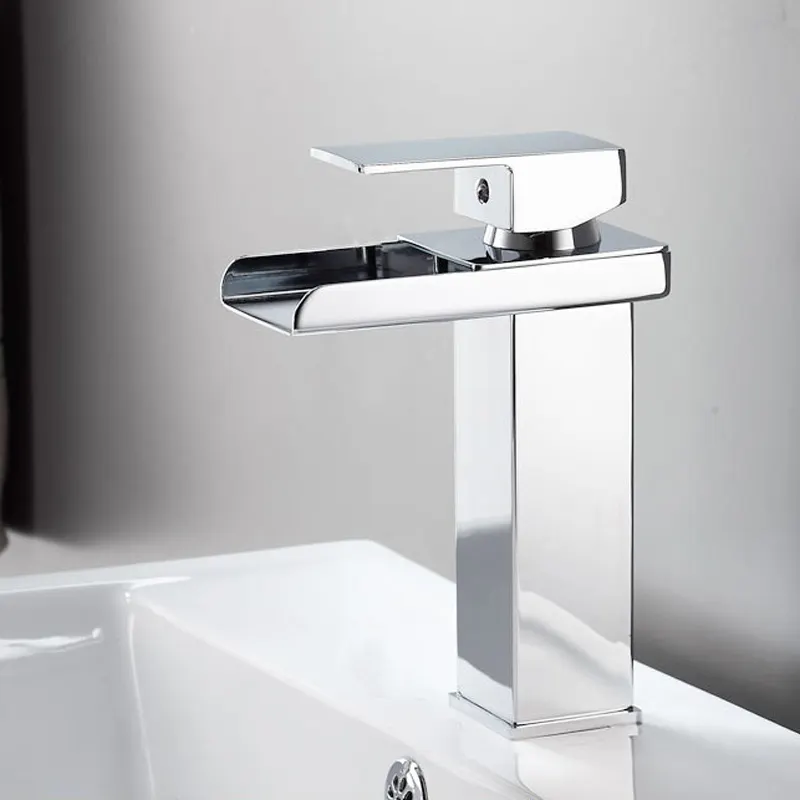 EVOMAX arte di lusso moderno lavabo rubinetto bagno miscelatore rubinetto acqua a cascata per il bagno dell'hotel