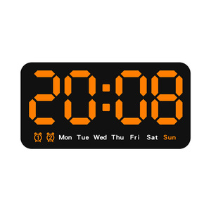 Große digitale Wanduhr mit großer LED-Bildschirm anzeige temperatur für Wohnzimmer Schlafzimmer Schreibtisch uhr