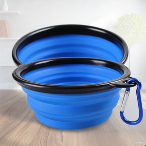 OEM/ODM Atacado Alimentador para Outdoor Portátil Água Potável <span class=keywords><strong>Pet</strong></span> <span class=keywords><strong>Bowls</strong></span> Colorido Personalizar logotipo Silicone Dobrável <span class=keywords><strong>Pet</strong></span> Bowl - Product Image 3