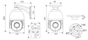 4K <strong>IP</strong> POE <strong>PTZ</strong> CAMERA Auto Tracking 4.5inch 25X 360 Degrees Intelligent <strong>PTZ</strong> Built in Mic - Product Image 2