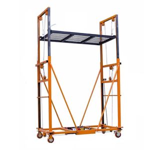 Sağlam çelik çerçeve ile 2-15m mobil elektrikli asansör iskele 500kg ağır yük platformu ev depo kullanımı için yeni durum - Product Image 1
