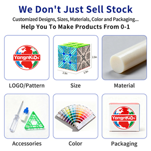 3x3 Chất Lượng Cao Ma Thuật Cube Mịn Vật Liệu Trong Suốt Tốc Độ Giáo Dục Trẻ Em Đồ Chơi Hiệu Suất Ổn Định Sáng Câu Đố Cube - Product Image 2