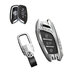 Metal <strong>Key</strong> Fob Case Cover with Keychain Fit for Roewe I5 I6 Max RX3 RX5 MAS RX8 2016+ <strong>MG</strong> HS PHEV <strong>ZS</strong> EV ZST HECTOR EHS - Product Image 6