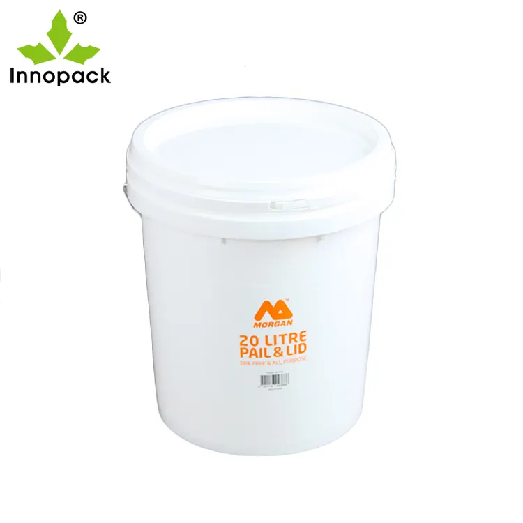 Cubo de plástico de 20 litros Cubo de barril de embalaje de Grado Superior Cubo de plástico de pintura barata de 20 litros