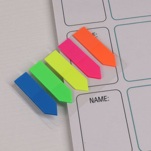 Cute Translucent Color Highlight <strong>Index</strong> Stickers Thin Strip Arrow Mark Sticky <strong>Note</strong> for Stationery <strong>Notebooks</strong> Paper Material - Product Image 5