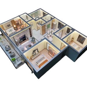不動産建設のためのモダンなデザインスタイルの建築モデルアパート建築のための3Dモデル設計ソリューション - Product Image 1