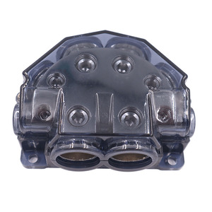 6 vías de potencia 1x0/2/4 calibre entrada 2x0 2x4 2x8 calibre salida bloque de distribución de energía para amplificador de coche divisor de Audio
