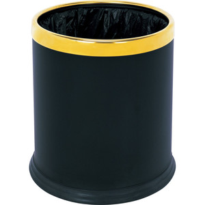 Yatak odası için yuvarlak açık üst çift katmanlı çöp tenekesi çöp kutusu - Product Image 4