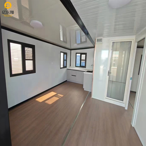 Durable estéticamente agradable estructura de acero prefabricada diseño chino contenedor de vidrio casa móvil para apartamento Villa - Product Image 4