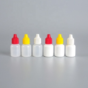 Sorfa LDPE滴管瓶塑料药眼滴管瓶，带彩色盖子精确尖端 - Product Image 1