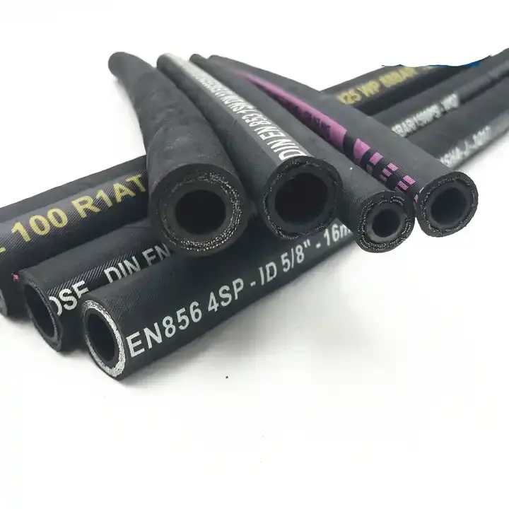 High Pressure Hydraulic Hose Fittings Excavator Rubber Products Steel Wire Reinforced Hydraulic Hose For Excava