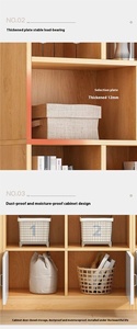 Modern stil basit ahşap kitaplık yerden tasarruf küçük kitap dolabı ev oturma odası öğrenci yatak zemin depolama raf kitaplar - Product Image 5