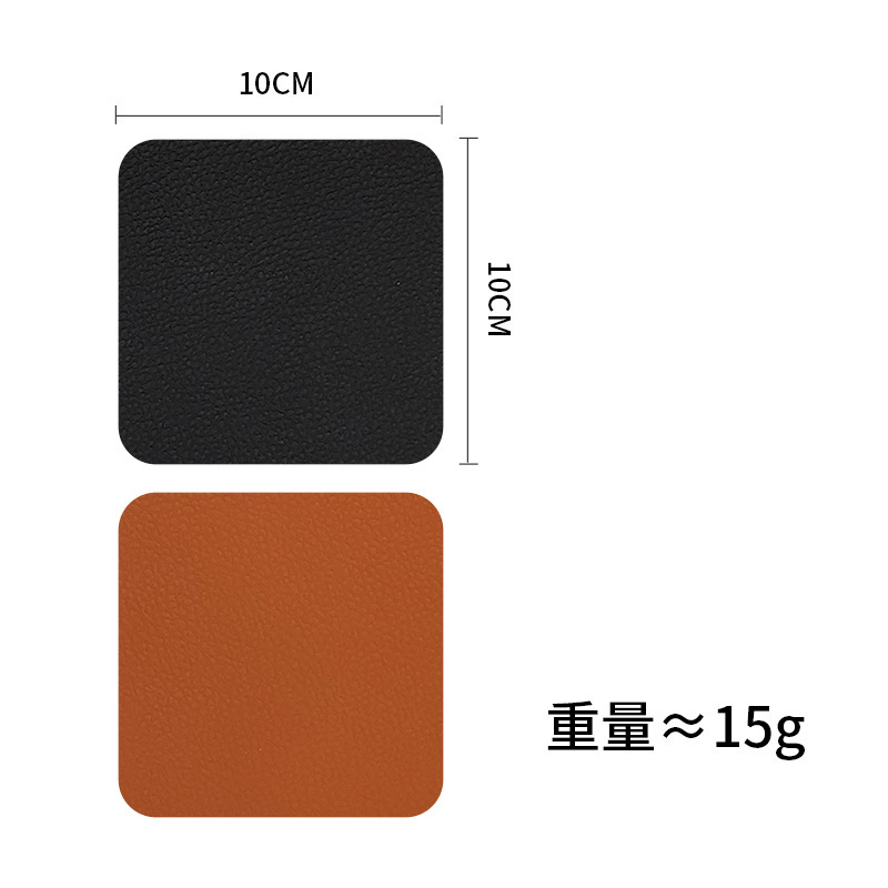Sous-verres noirs et marron
