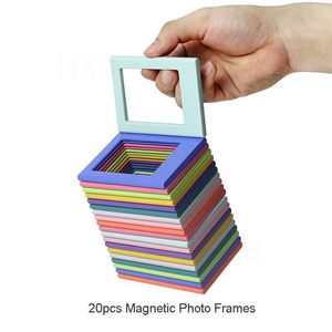 定制磁宝丽来相框批发彩色设计组合相框冰箱办公室 - Product Image 4