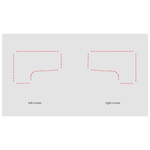 Siêu mạnh mẽ ba động cơ đứng góc bàn rắn màu trắng gỗ hình chữ L chiều cao điều chỉnh 2 chân hiện đại cung cấp góc - Product Image 4