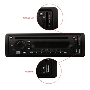 VTK Single Din Car Audio System 12-24V DC FM Radio MP3 Entertainment Monitor Bus DVD Player Microphone USB SD Dashboard - Product Image 5
