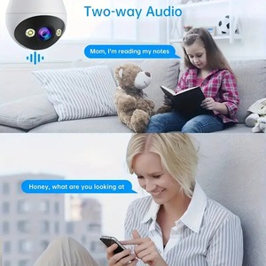 3MP Panoramic PTZ Rotation Light Bulb Wireless Security Camera With Motion <strong>Detection</strong>, Full Color Night Vision - Product Image 3