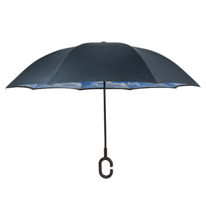 抗风手自由反向内外c手柄智能反向上下双层倒伞 - Product Image 2