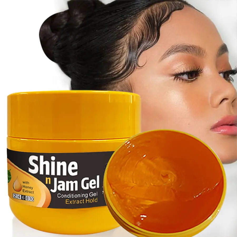 Miglior intrecciatura in Gel stile Argan Shine and Jam Gel Edge Control tenuta forte per capelli africani