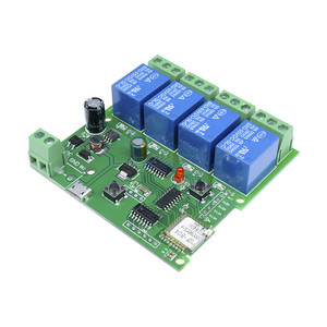 DC 5V <strong>ESP8266</strong> ESP-12F ESP12F 4 Channel <strong>WiFi</strong> <strong>Relay</strong> <strong>Module</strong> 4-Channel <strong>Relay</strong> <strong>Module</strong> For Smart Home Phone APP Controller - Product Image 1