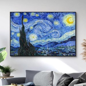 Van Gogh nổi tiếng 'starry Moon night' sơn dầu trên vải vẽ tay sơn trang trí hiện đại cho phòng khách sofa Tường Phòng Ngủ - Product Image 1