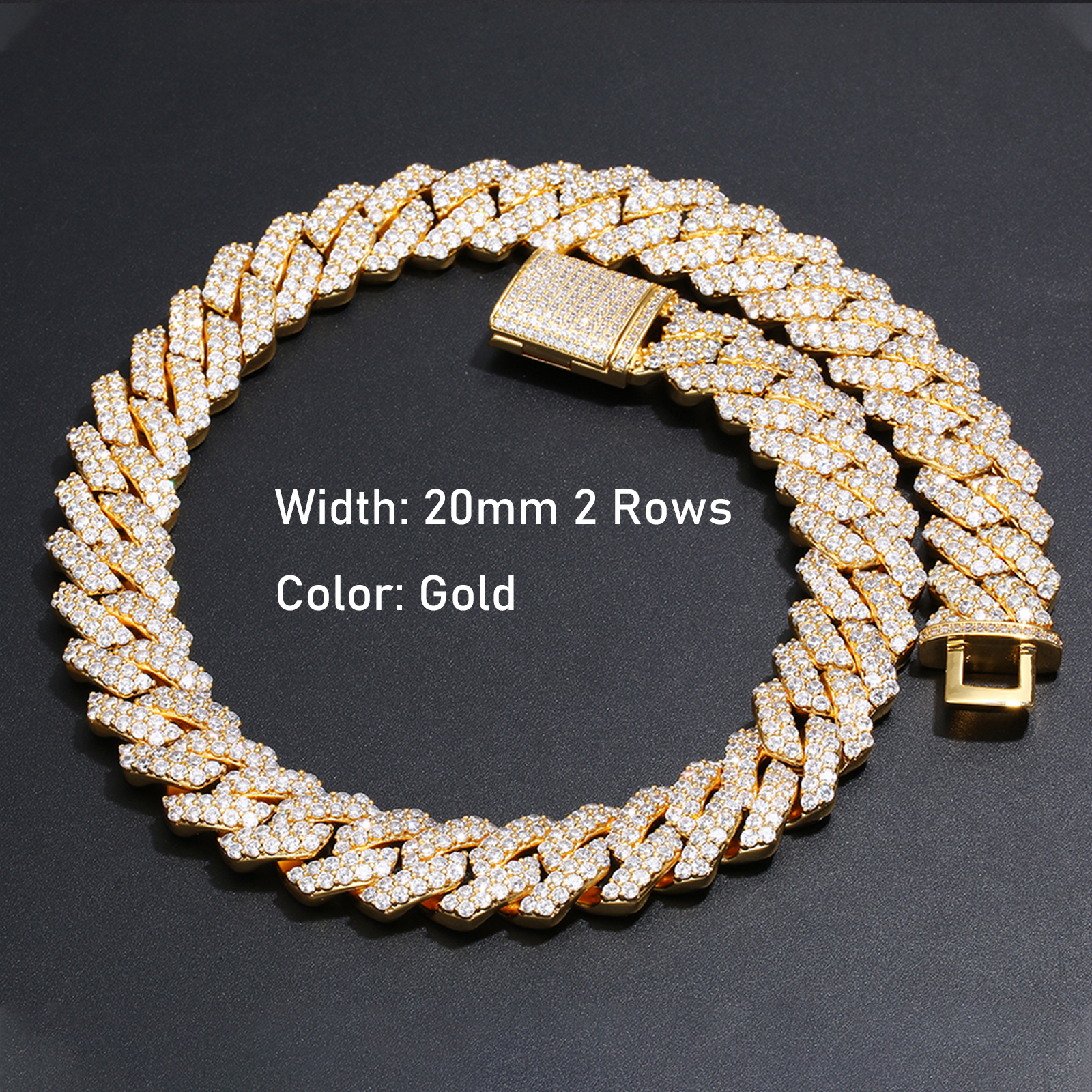 20mm 2 filas-Oro-0423