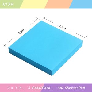 高品质定制便签3x 3英寸亮粘性彩色超粘强力粘合便签垫 - Product Image 4