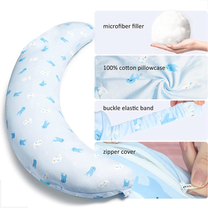 Fabrika organik pamuk bebek emzirme yastığı gebelik yan uyuyan ayrılabilir vücut yastığı emzirme için - Product Image 6