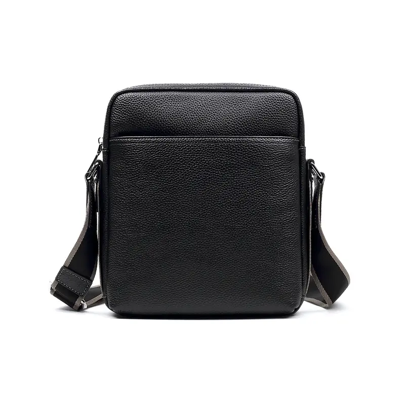 Personnalisé Vintage Crazy Horse Cuir Designer Personnalisé Imprimé Sling Bandoulière Sac en Cuir Véritable Messenger Sac à Bandoulière pour Hommes