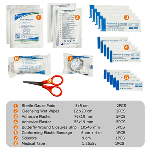 Biểu Tượng Tùy Chỉnh Mini <span class=keywords><strong>Kit</strong></span> Viện Trợ Đầu Tiên Số Lượng Lớn Nguồn Cung Cấp Y Tế Cho Nhà Văn Phòng Xe Cắm Trại Khẩn Cấp An Toàn Bánh Răng Cho Mục Đích Kinh Doanh - Product Image 2