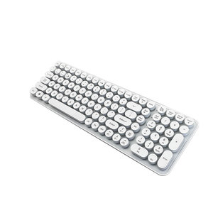 El último teclado de computadora recargable inalámbrico 2,4G con luz de respiración LED Nuevo producto