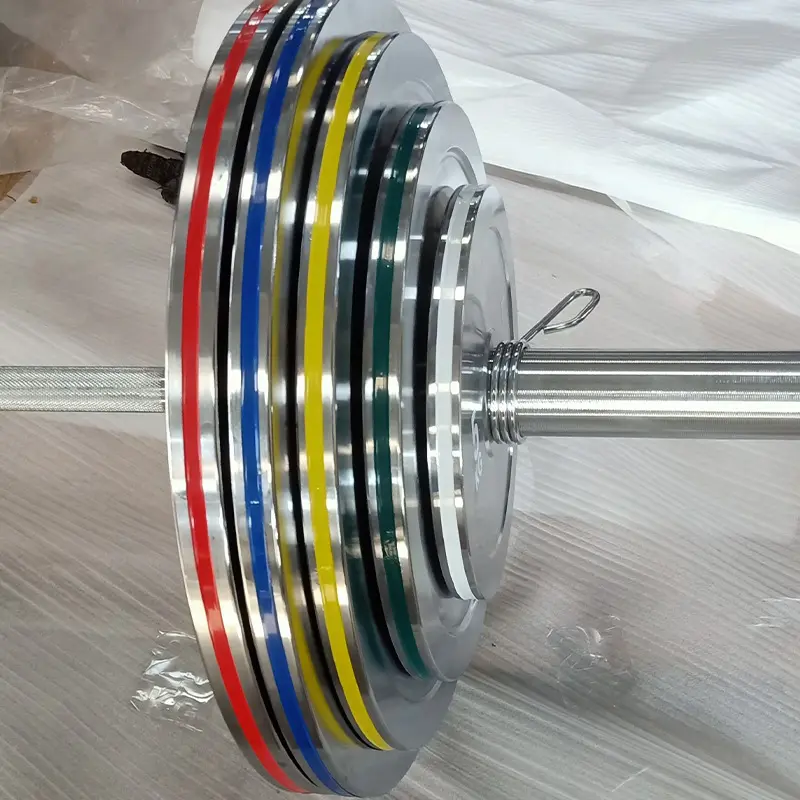 Bodybuilding 45LB Stainless Steel Weight Plates For Fitness