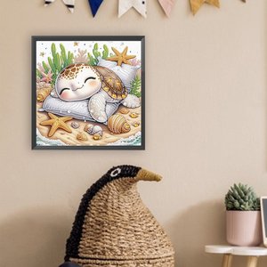 Diy 30x30cm diy צבי ים תפאורה הבית יהלום ציור קיר בצורת מיוחד קיר תפאורה קיר תפאורה יהלום ערכות ציור יהלום